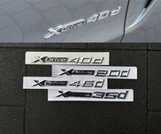 Наклейка на крыло BMW xDrive 20d 30d 35d 40d 45d 50d бмв
