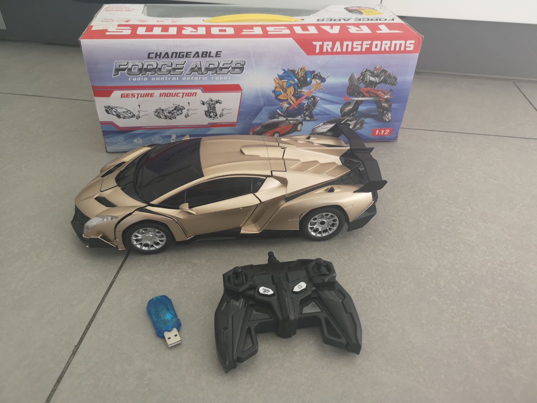 Transformers force Ares samochodzik zdalnie stero samochód Lamborghini