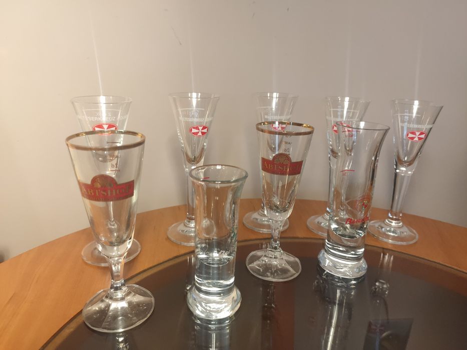 Kieliszki do alkoholu okolicznościowe 9 sztuk