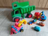 Zabawki do piaskownicy: wywrotka, koparka, betoniarka Wader - Polesie