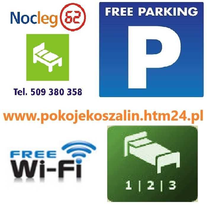 Noclegi 62// Pokoje// Kwatera// Stancja// Parking// WiFi// Koszalin