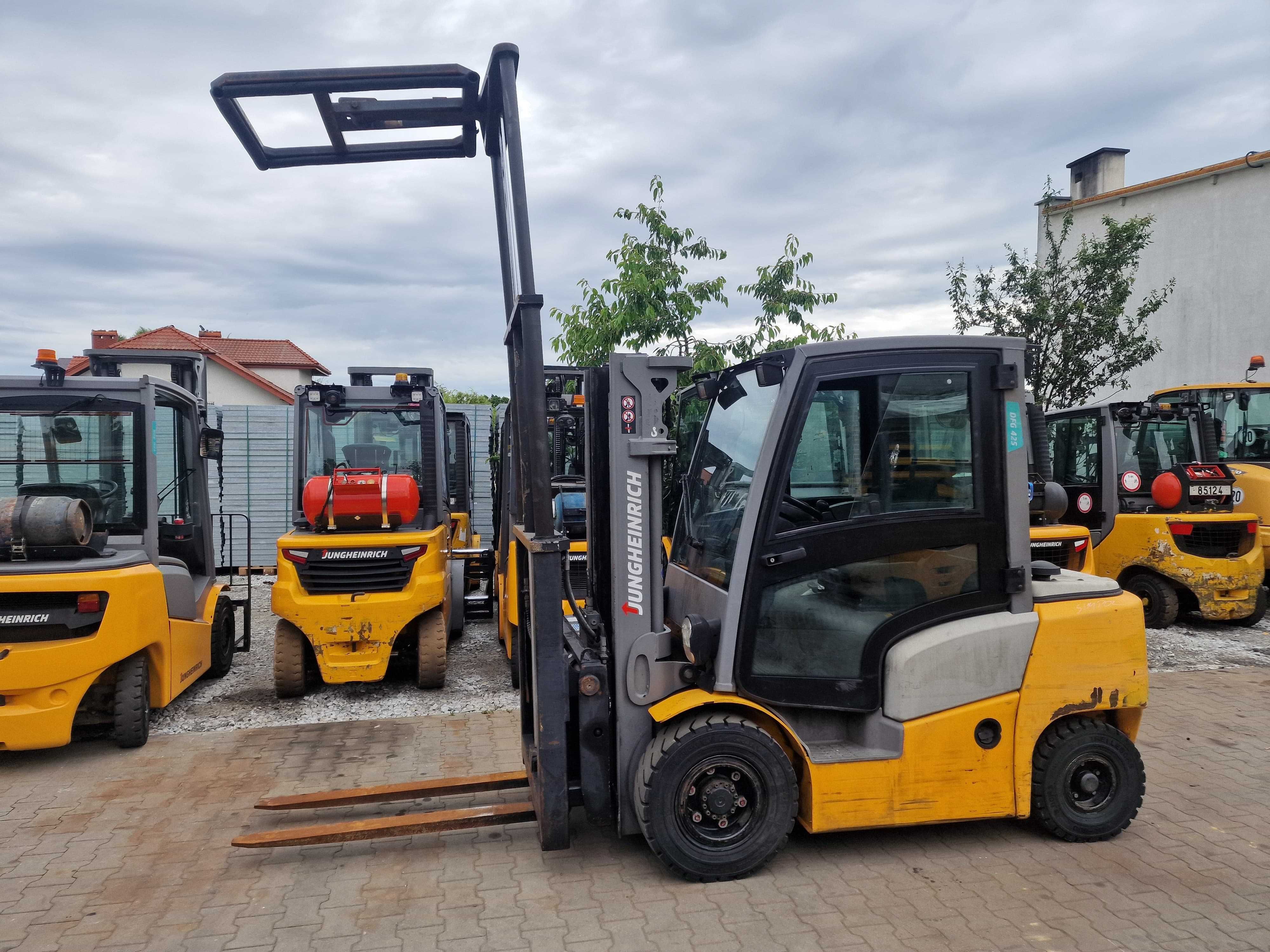 Jungheinrich DFG 425 Wózek Widłowy DIESEL 2.5T Waga 5sekcji Pozycjoner