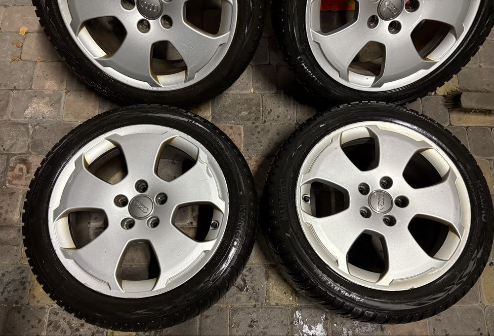 Alufelgi audi 5x112 nowe opony zimowe