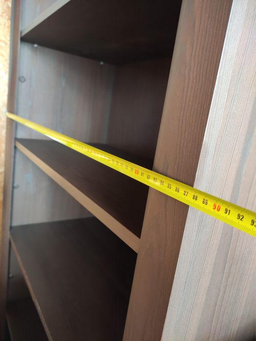 Stół i regał ciemny brąz