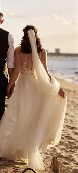 Suknia ślubna rustykalna/boho