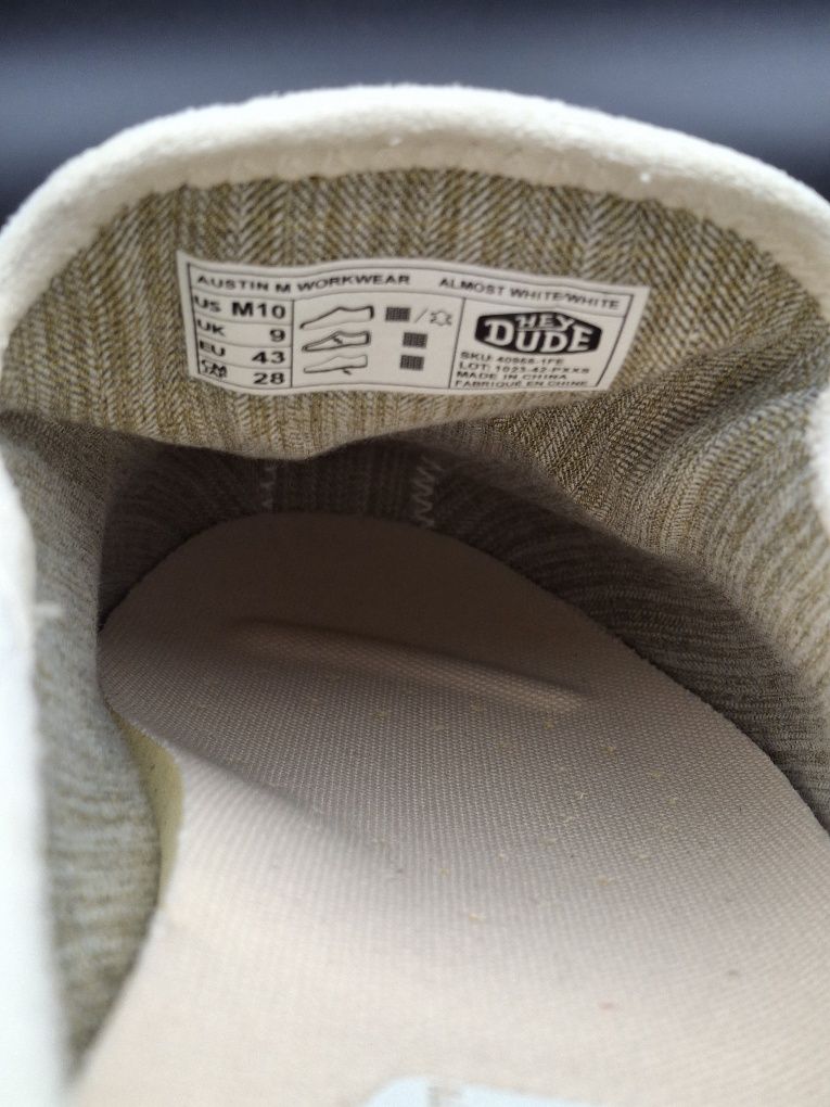 Мокасини Hey Dude Austin Workwear Нові 43р.