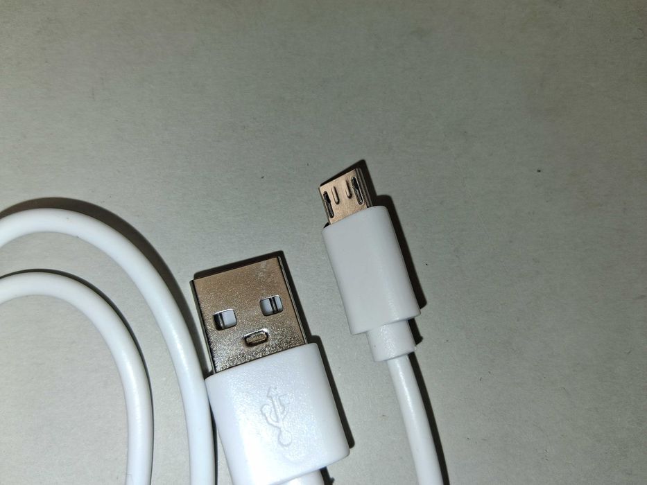 N069 Krótki Kabel USB Micro USB Biały Do Ładowania Powerbank