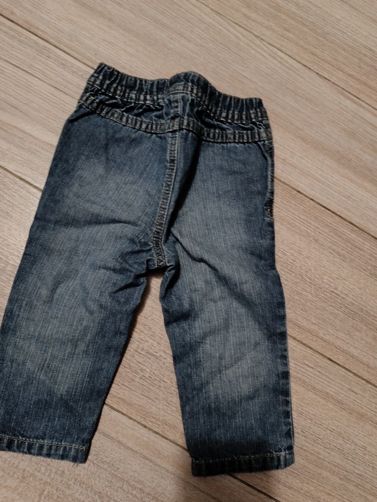 Spodnie jeansowe 9-12 miesięcy
