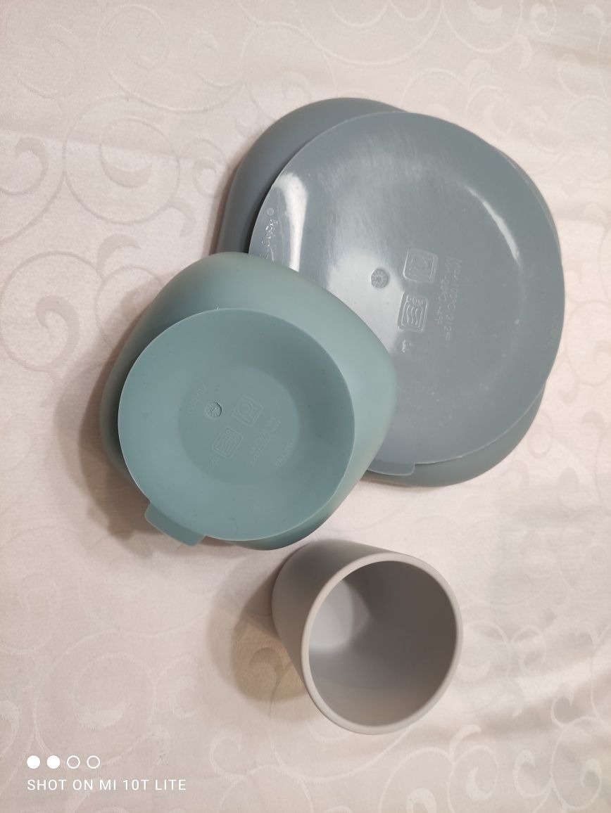 Conjunto de refeição para bebé em silicone