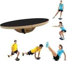 Plataforma de Equilíbrio e Elásticos d força num só equipamento, 2 em1