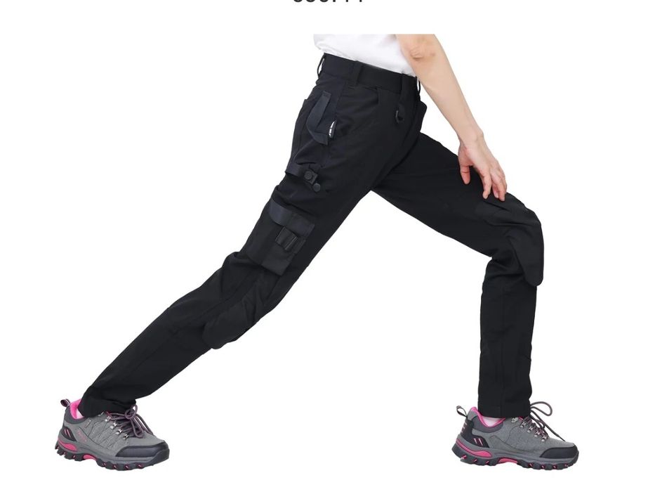 WORK IDEA 52 Damskie spodnie robocze typu slim-fit, stretch, z nakolan