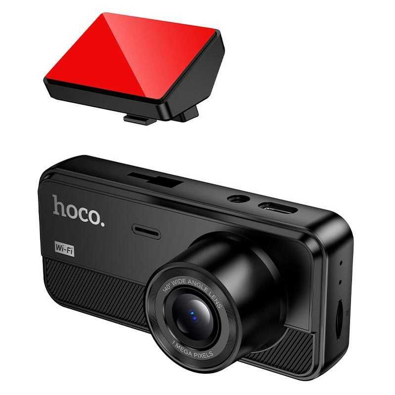 Видеорегистратор HOCO DV15, 3 камеры, экран 2" IPS, 720p, 30FPS, WiFi