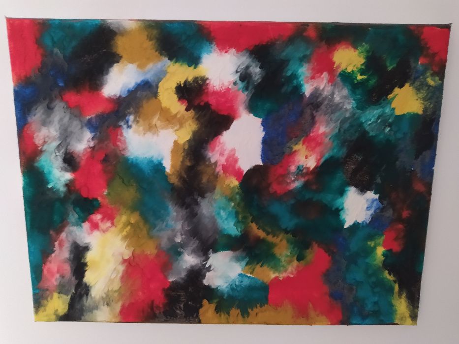 Lote de pinturas originais em tela