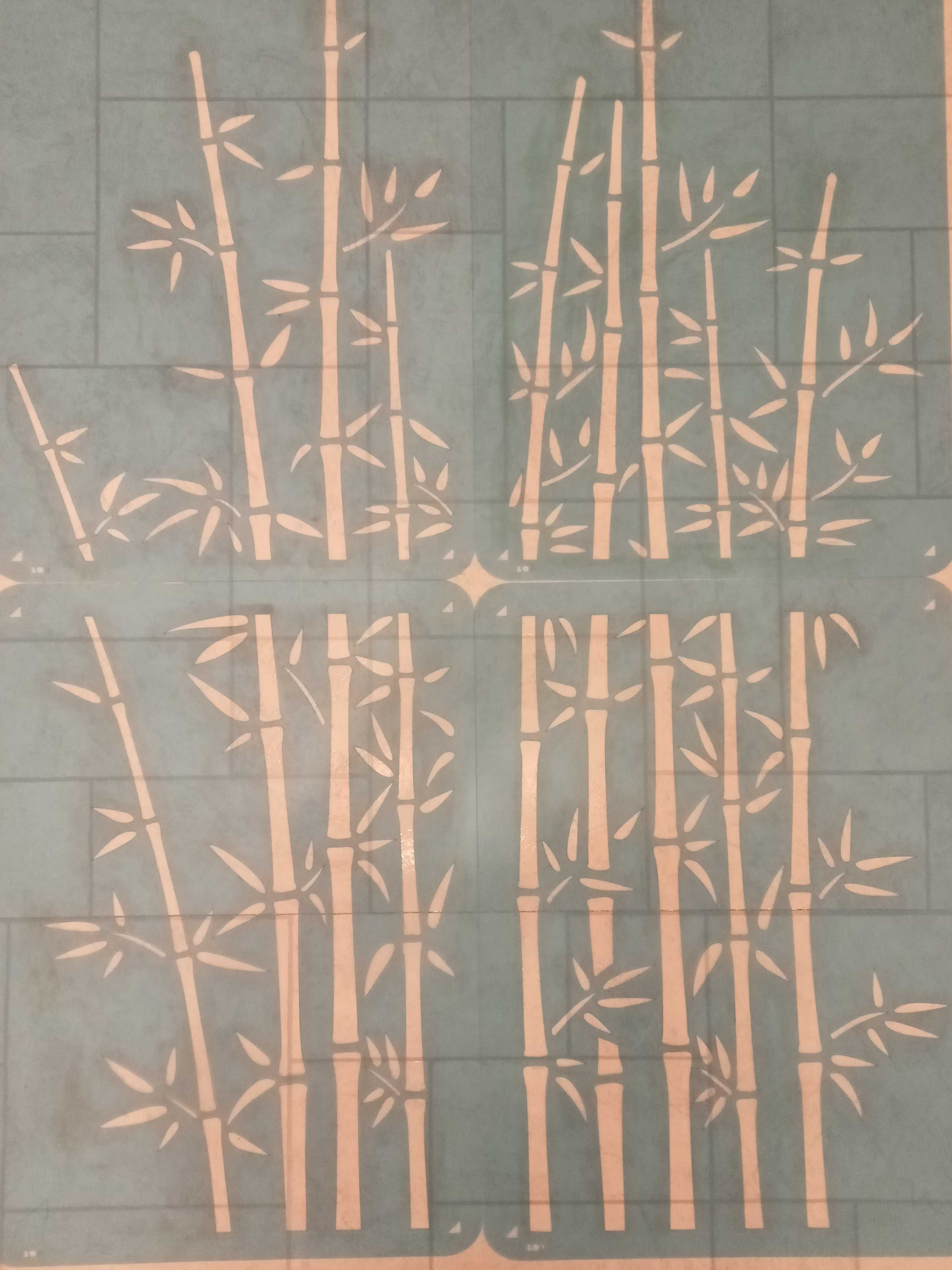 Szablony malarskie bambusy