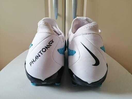 Бутсы Nike Phantom Gx pro dynamic fit FG white/blue на стопу 28,5-29см