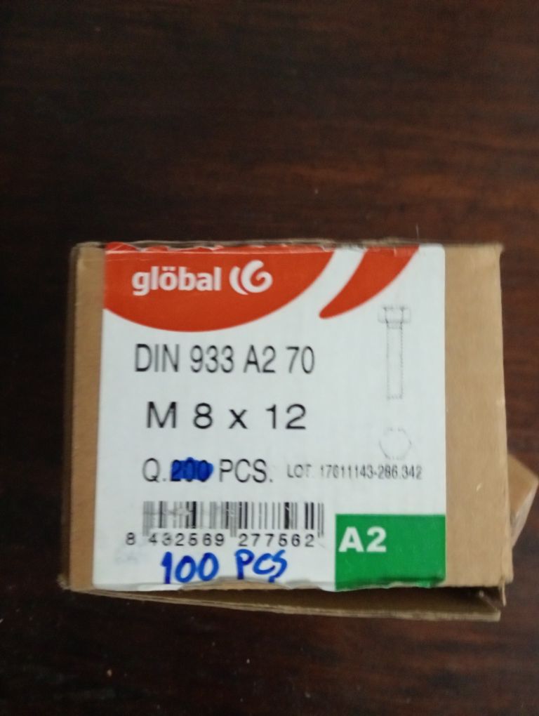 Parafusos inox cabeça sextavada