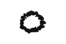 Jedwabna gumka typu scrunchie (frotka) Czarna XS