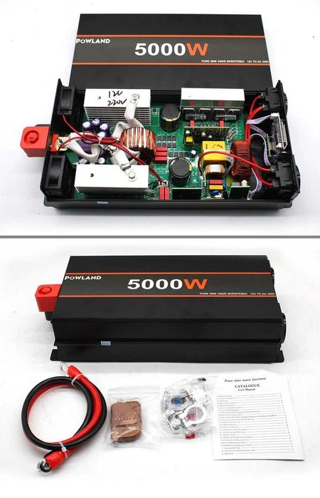 Inversor de corrente 5000w 24v onda pura USB