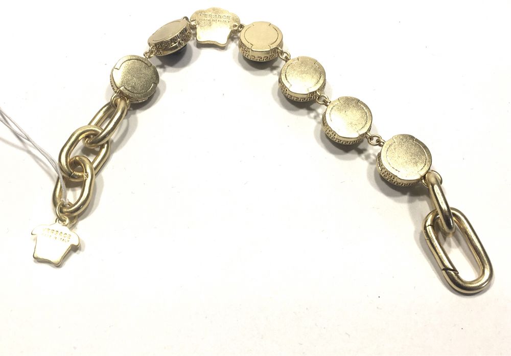 VERSACE Damska bransoleta z Agatami bita próba 585•pozłacana14K