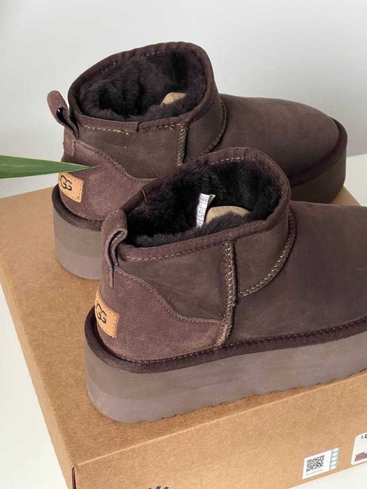 Женские сапоги UGG Classic Ultra Mini Platform Chocolate 36-41 Хит!