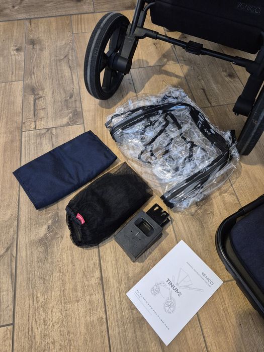 Wózek Venicci Tinum 2.0 granatowy kompletny zestaw