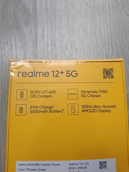 Smartfon Realme 12+ 5G 8/256GB GWARANCJA Nowy Zafoliowany
