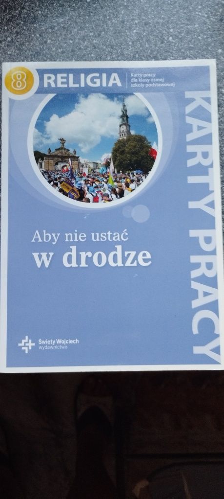 Podręcznik oraz karty pracy do Religii 8.