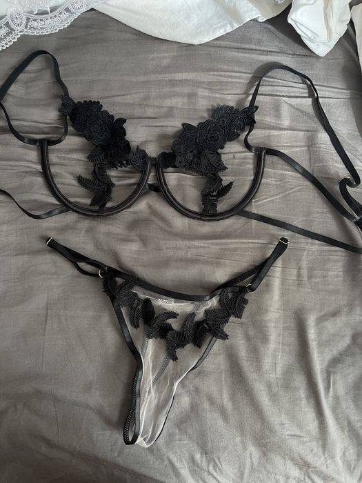 zestaw bielizny siateczkowa