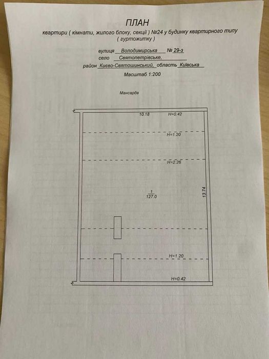 Купуєте 2кімнатну квартиру 73кв м, а отримуєте ще мансарду 127кв м