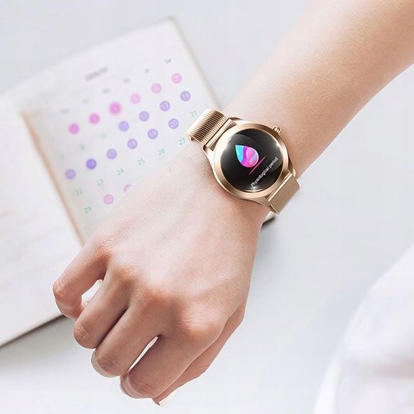 Elegancki Smartwatch Damski KW10 - Wodoodporny, Funkcje Sportowe