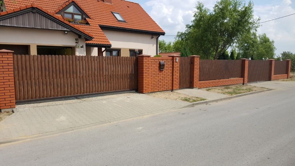 Ogrodzenia panelowe 3D  + podmurówka z montażem BRAMY/FURTKI