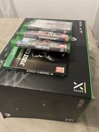 Vendo Xbox serios x com 1 comando a bataria varios jogos