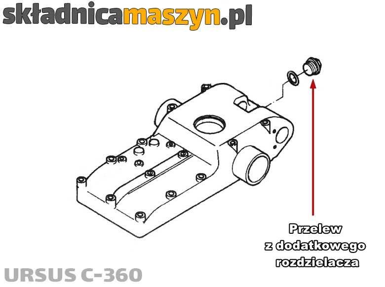 Rozdzielacz dodatkowy URSUS C-360 2-sekcyjny (SEKCJA PŁYWAJĄCA pokrywa