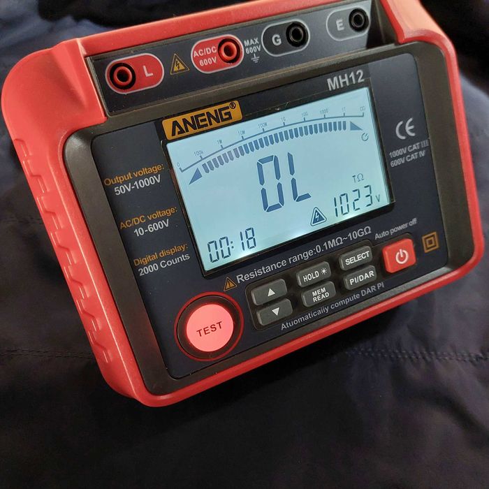 Мегомметр MH-12 Мультиприбор інженерних вимірювань 4в1 на 1000 вольт