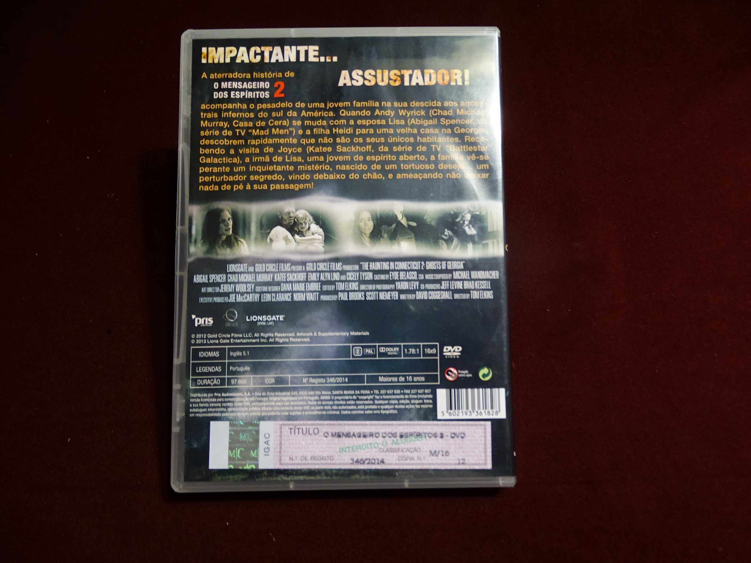 DVD-O mensageiro dos espiritos 2