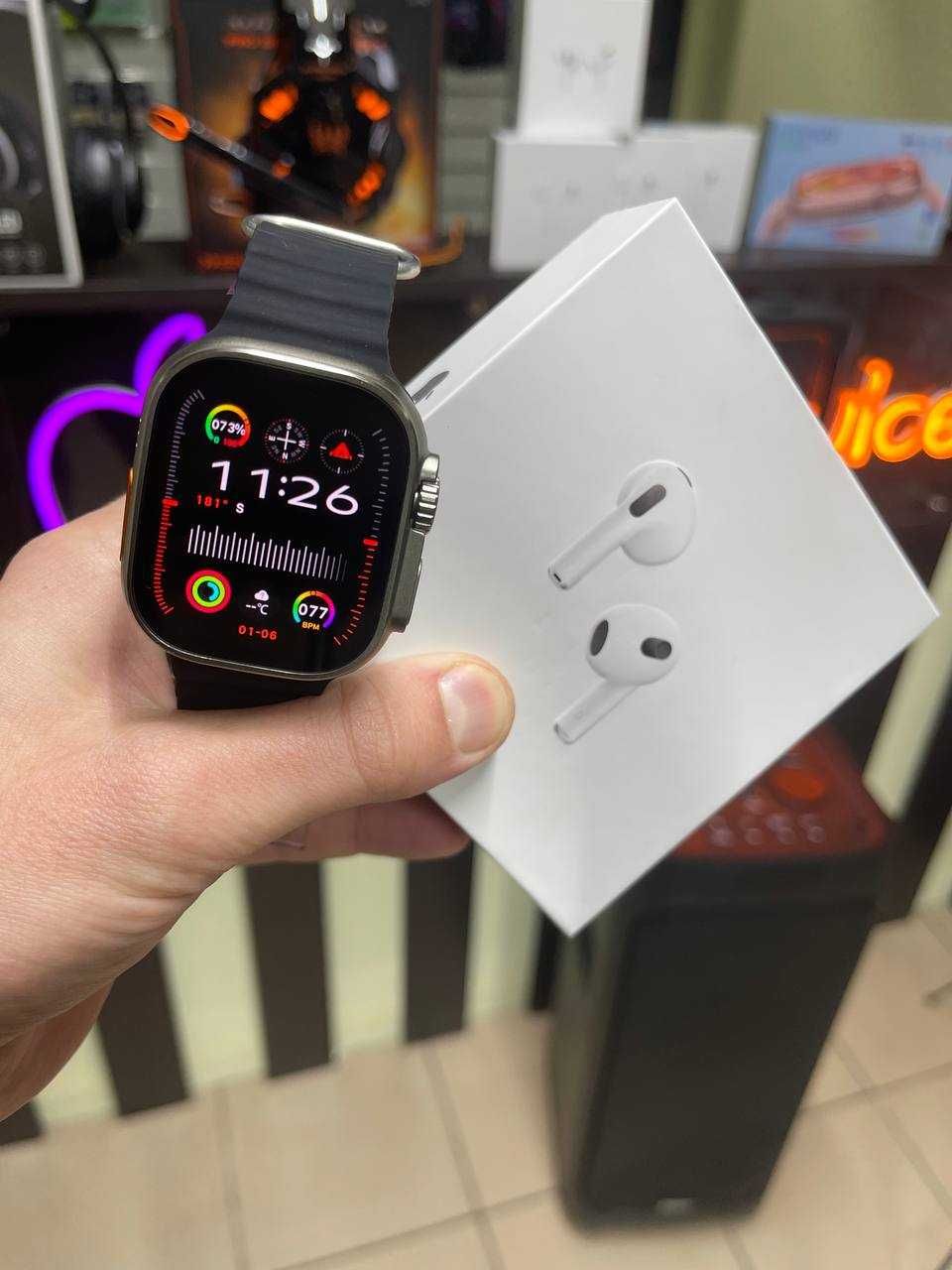 Смарт часы Smart Watch 9S Ultra 2 + наушники Airpods Умные часы + Air2