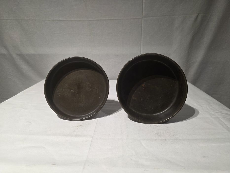 Sygnowane szalki mosiężne do wagi 3kg 1930r.