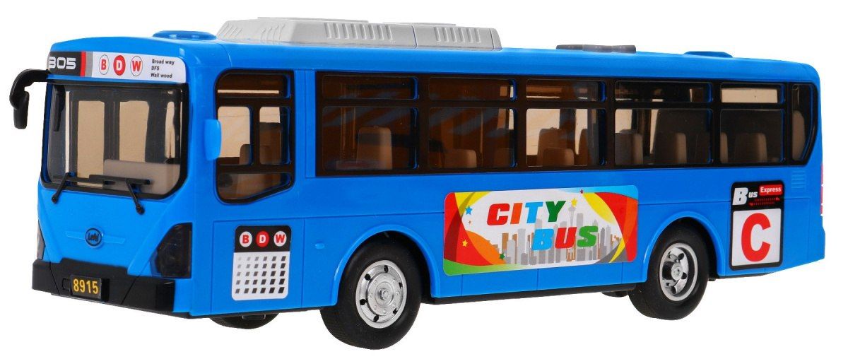 Autobus Szkolny Gimbus Dźwięki Niebieski