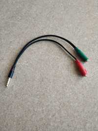 Adaptador 2 Jack 3,5mm Femea / JACK 3,5mm Macho Stereo