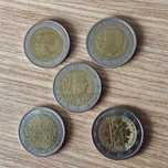 Lote de 5 Moedas de 2€ Comemorativas de vários Países