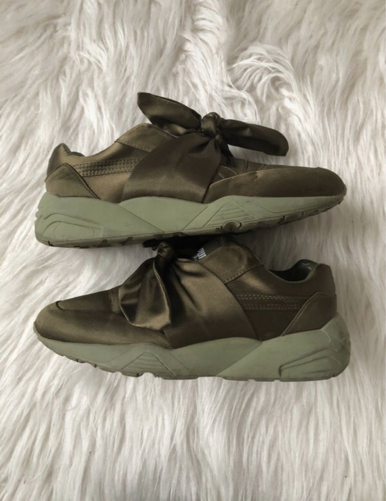 Puma Fenty X Rihanna bow sneaker womens Olive Branch 38