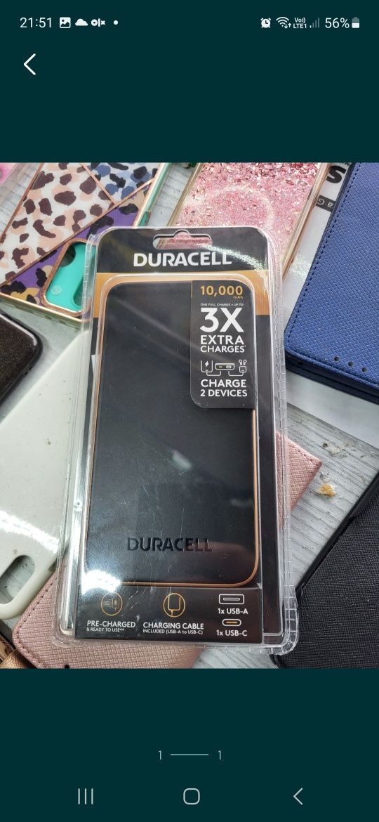 Powerbank Duracell 10000 mAh czarny