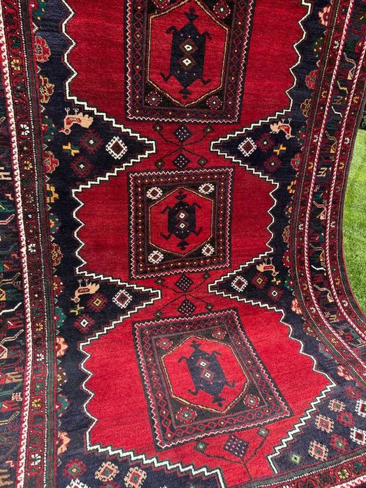 Jak nowy wełniany kaszmirowy dywan perski Hamadan 325x210 gal 25 tyś