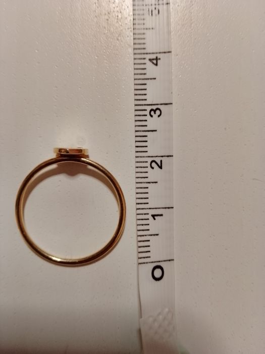 Złoty pierścionek serce z diamentem, p. 375