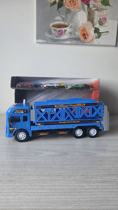 Фура трейлер паркінг з металевими машинками трейлер 90 см пускова уста