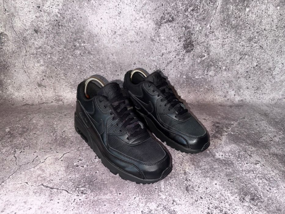 Nike Air Max 90 Mesh (Чорні Шкіряні Кросівки Найк 95 97 tn dn )