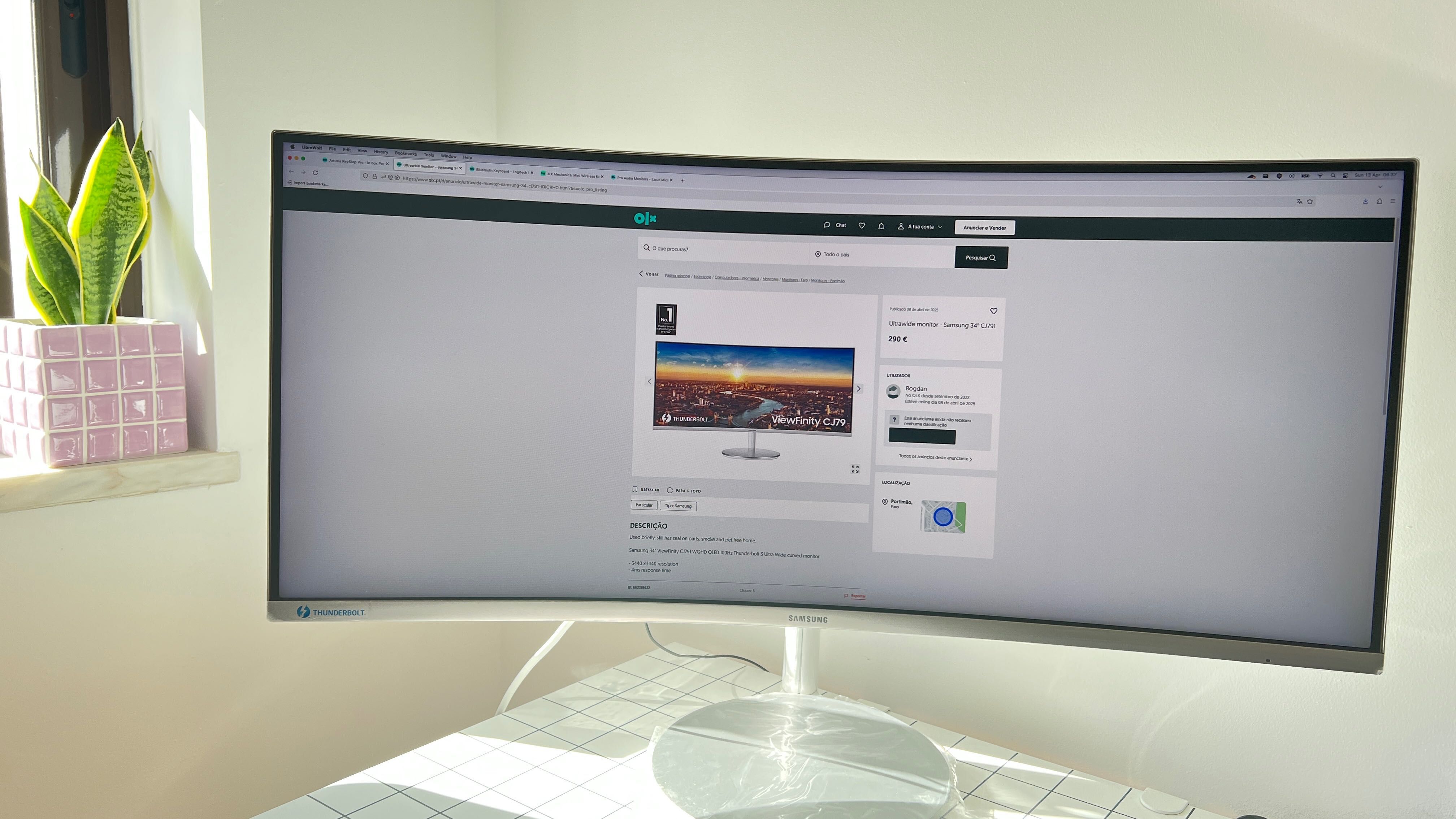 Ultrawide monitor - Samsung 34" CJ791