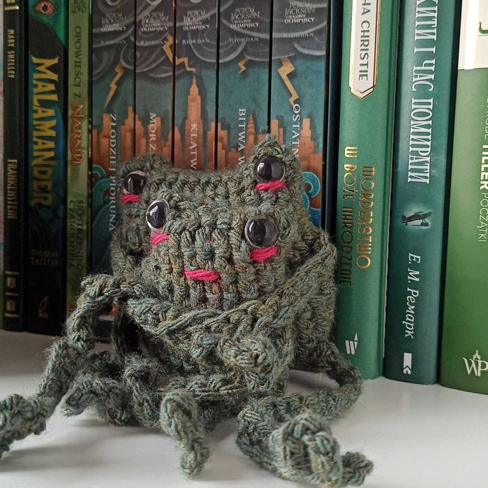 Pluszak żabka safe (bez plastikowych elementów)