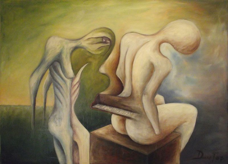 Pinturas a óleo e pastel originais