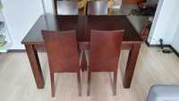 Stół rozkładany Paged Family Buk Orzech + 4 krzesła gratis